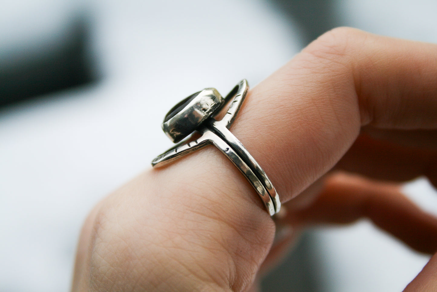 Size 7 3/4 | Montana Agate Orbit Ring