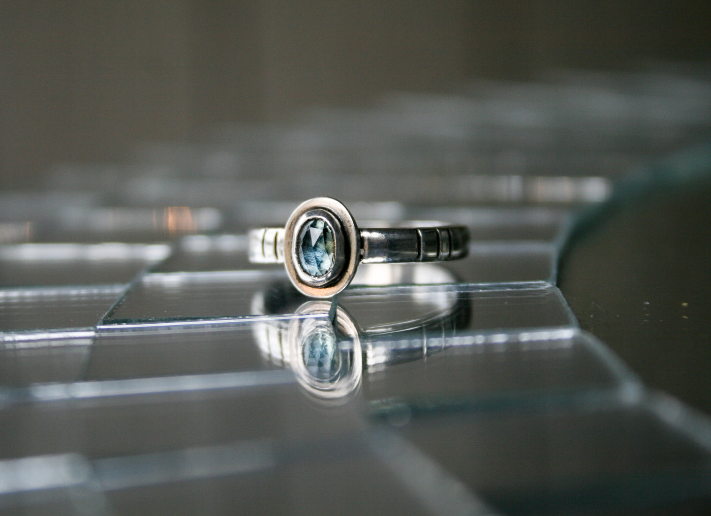 Size 8 1/4 | Oval MT Sapphire Ring