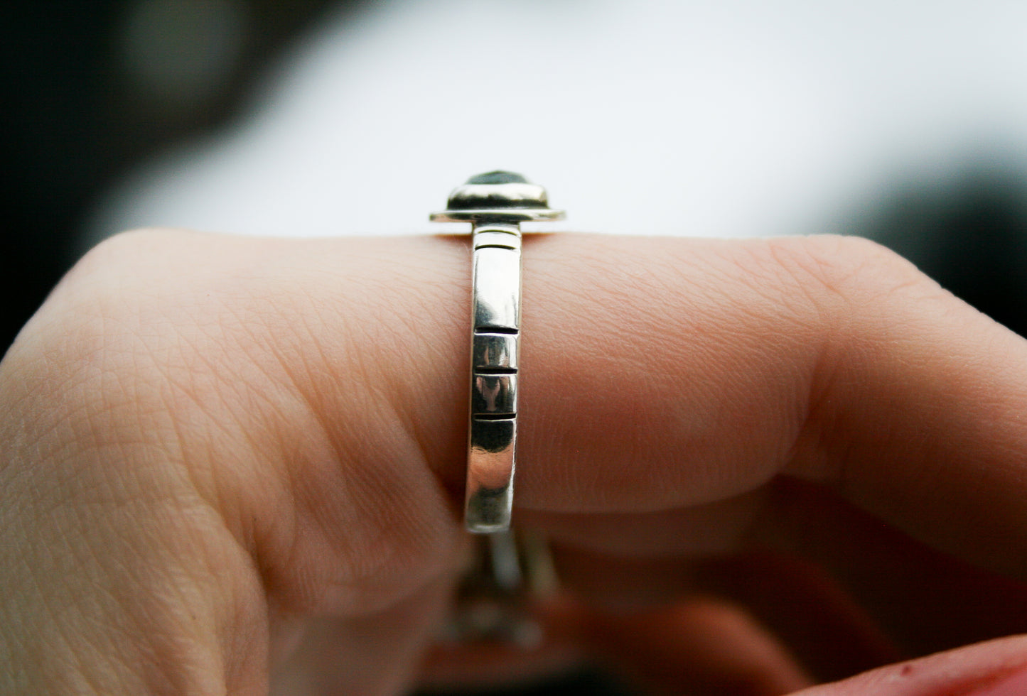 Size 8 1/4 | Oval MT Sapphire Ring