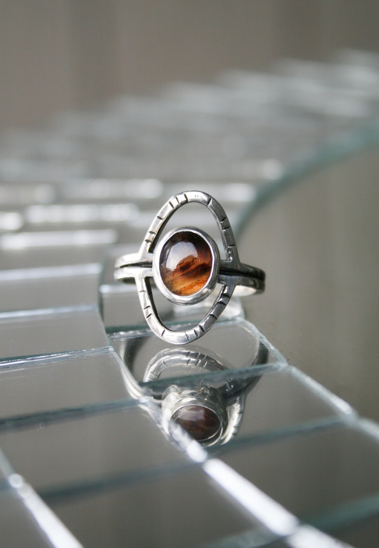 Size 9 | Montana Agate Orbit Ring