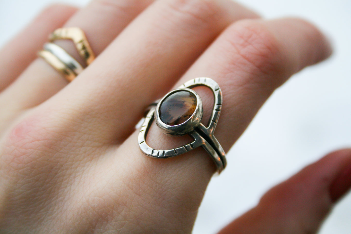 Size 9 | Montana Agate Orbit Ring