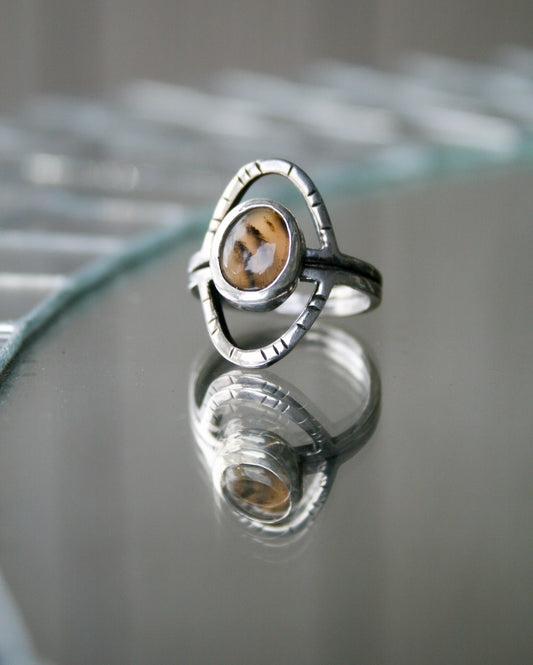 6 1/4 | Montana Agate Orbit Ring