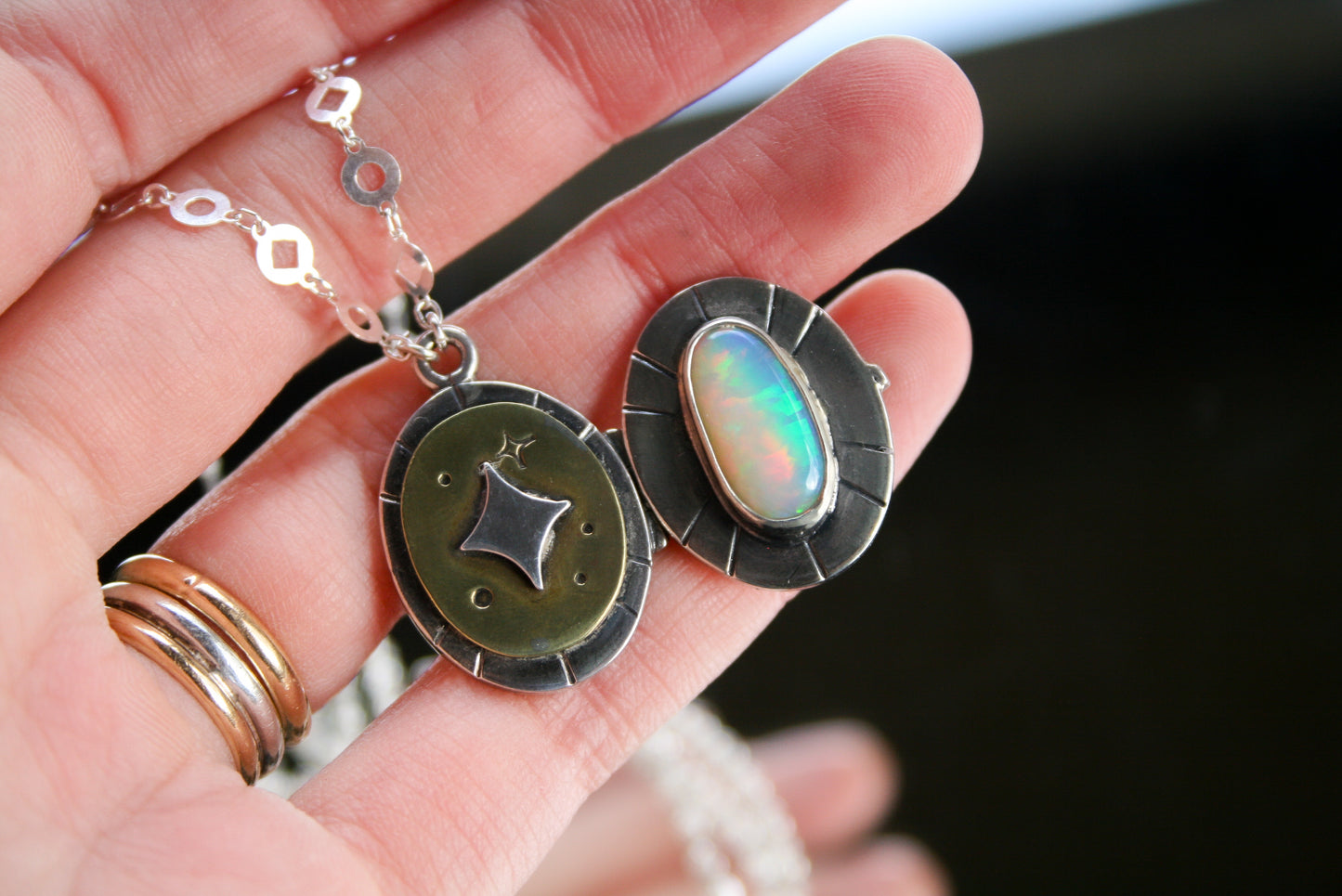 Opal Locket D