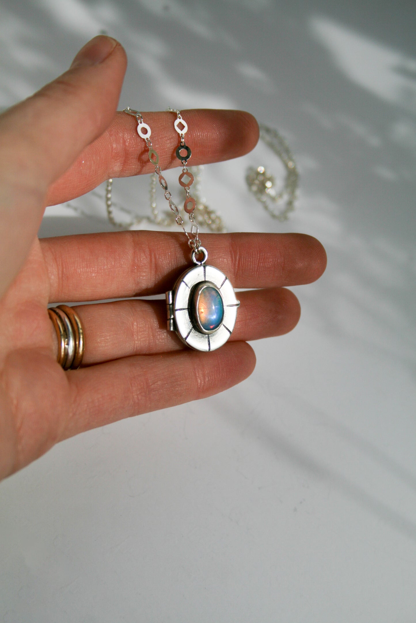 Opal Locket A