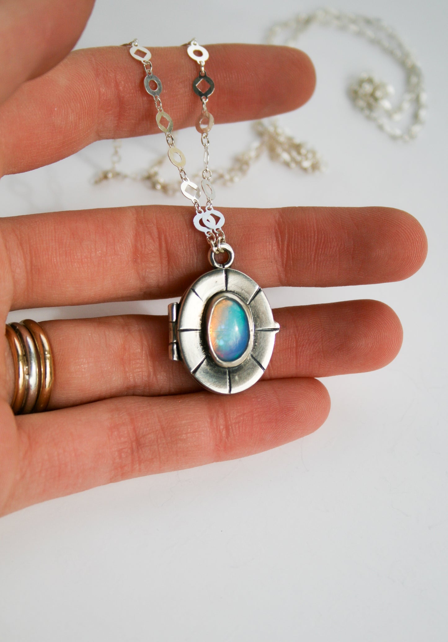 Opal Locket A