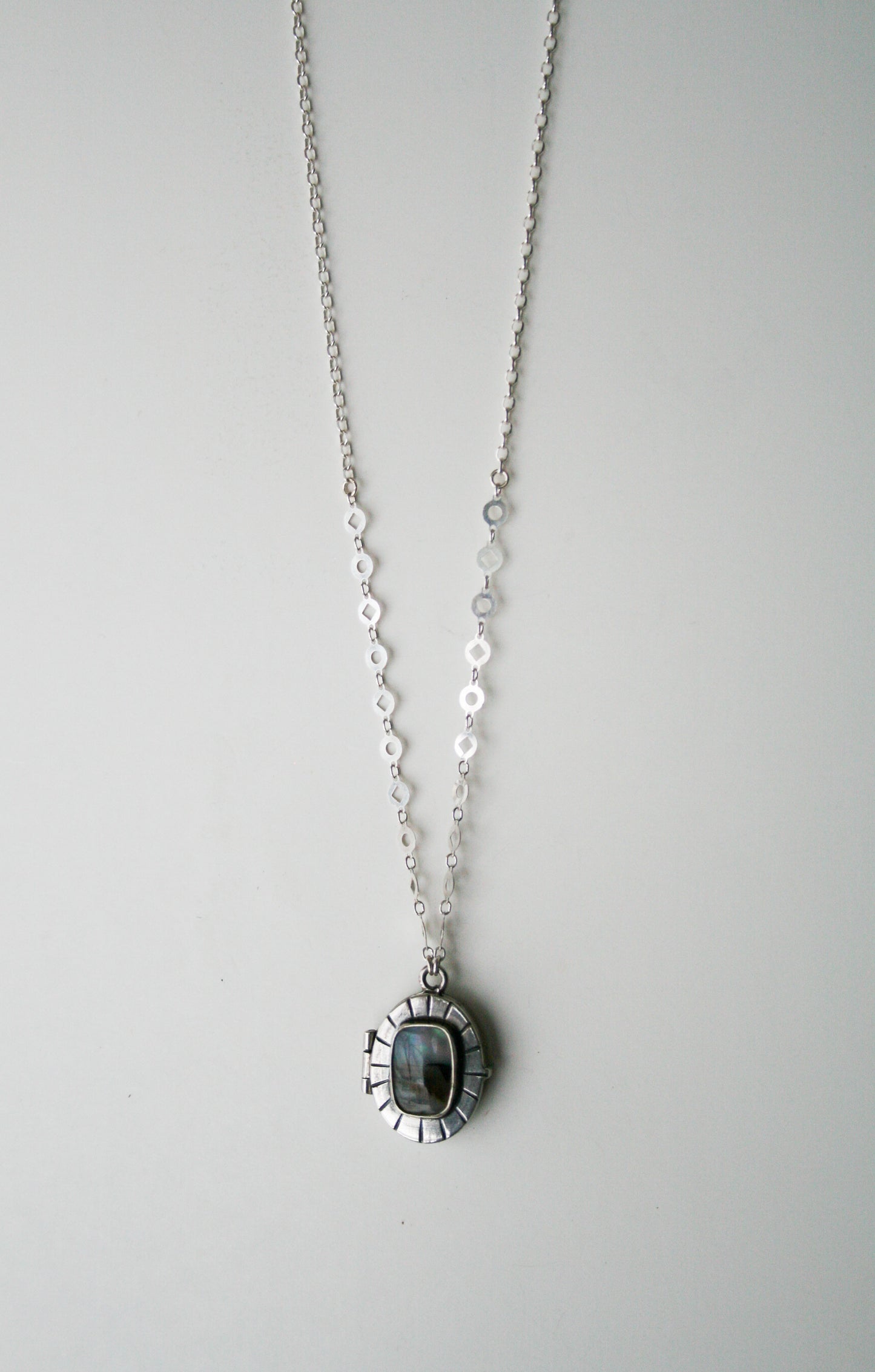 MT Agate + Abalone Locket