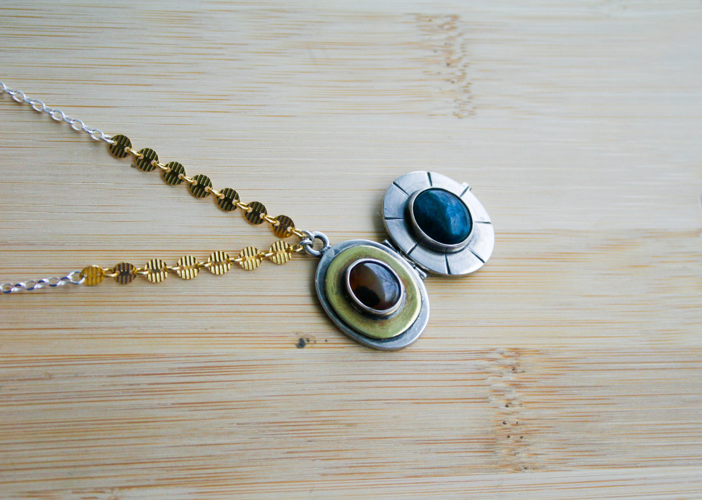 Dual Stone Locket B