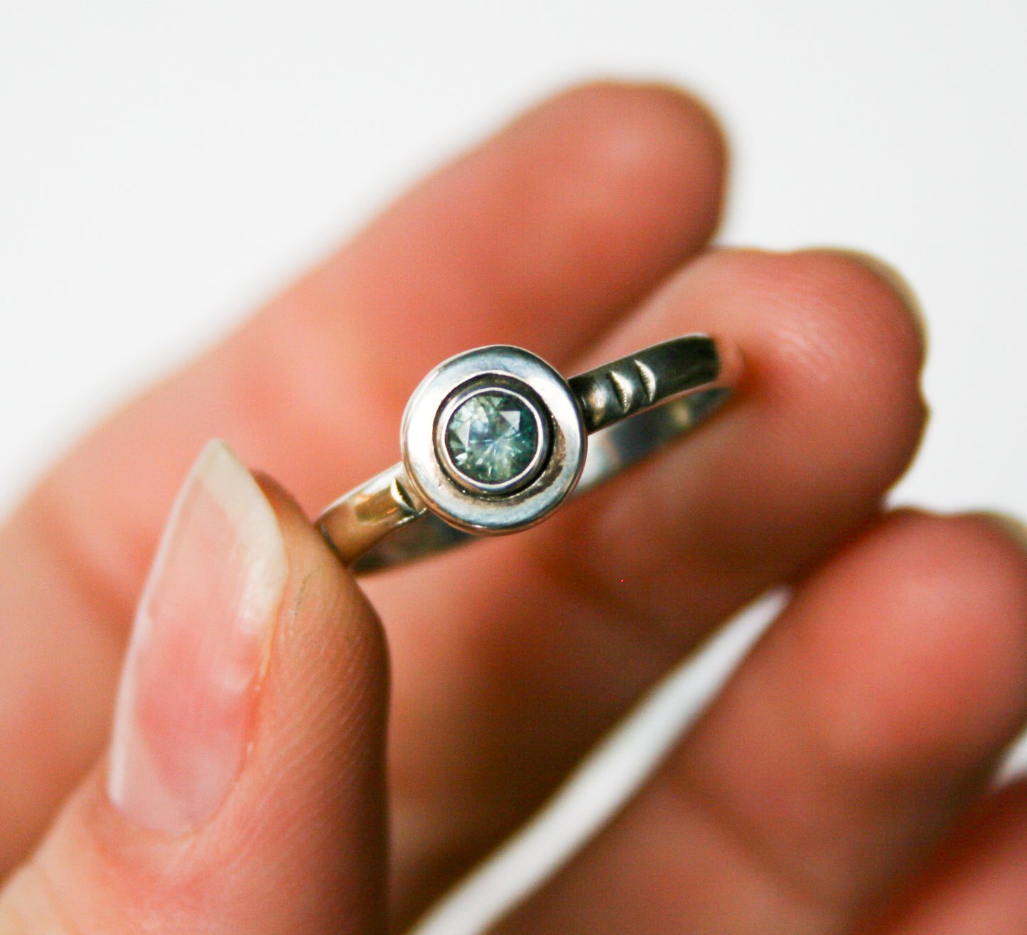 Size 8 | Teal Montana Sapphire Ring