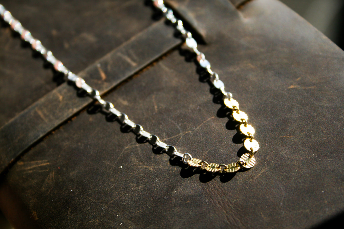 Mixed Metal Chain Necklace
