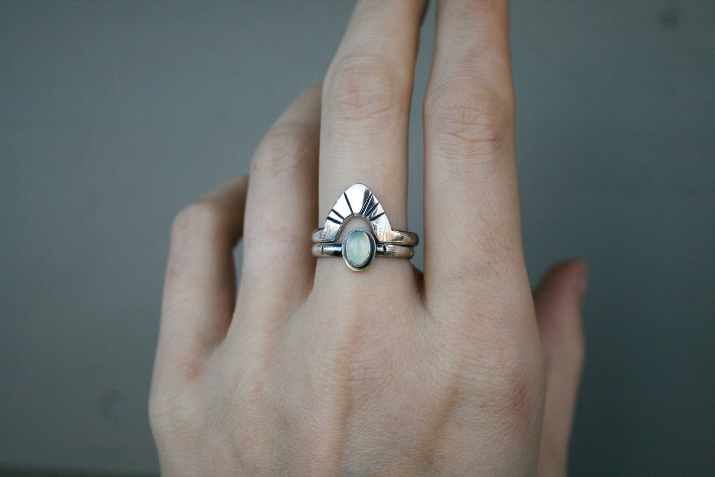 Size 6 | Chalcedony Sunrise Stacker Set