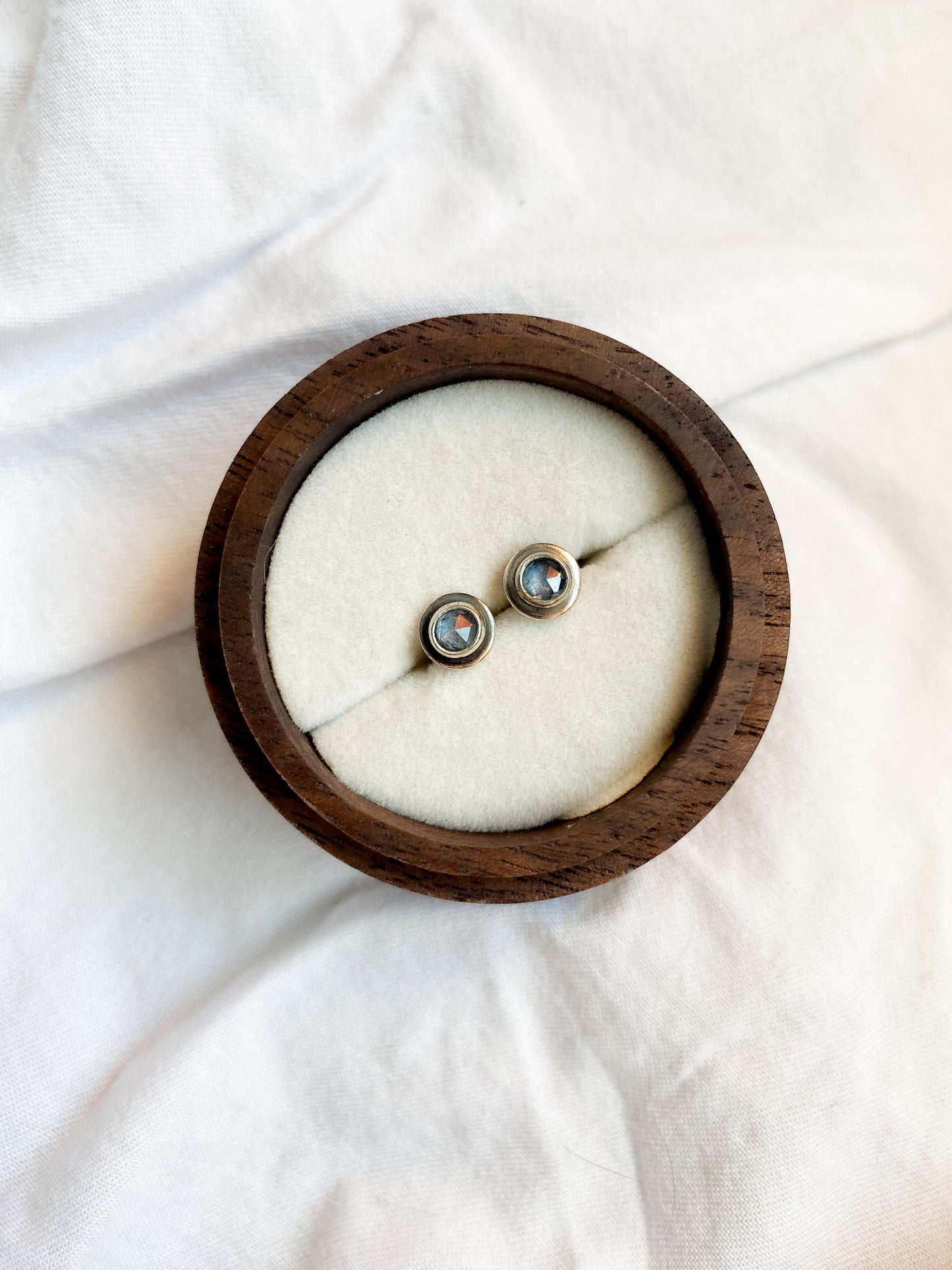 Simple MT Sapphire Studs | Made-to-Order