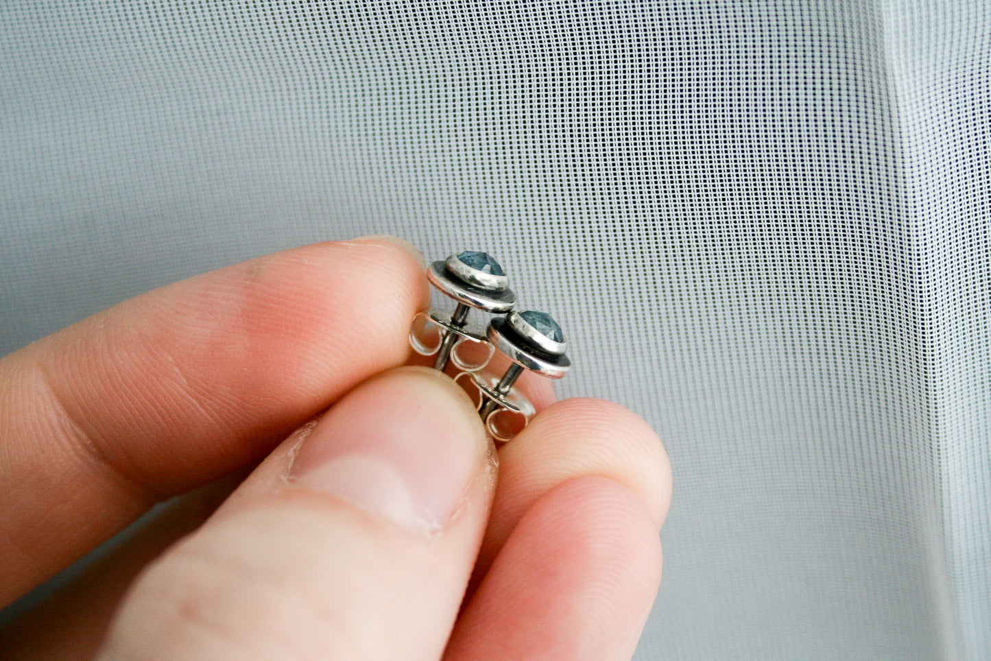 Simple MT Sapphire Studs | Made-to-Order