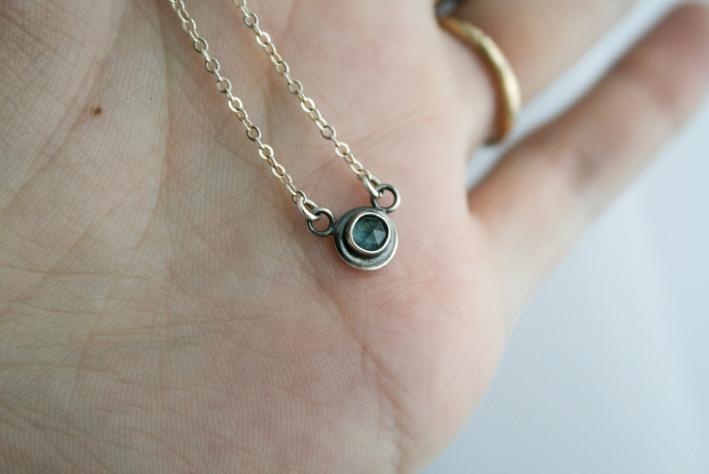 Sterling Silver MT Sapphire Necklace | Made-to-Order