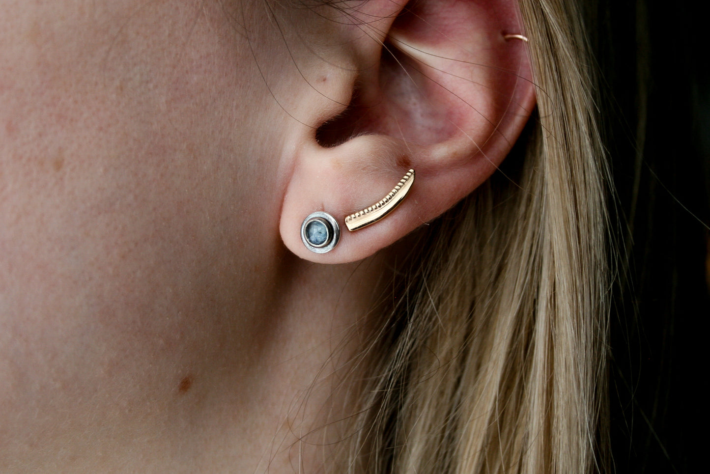 Simple MT Sapphire Studs | Made-to-Order