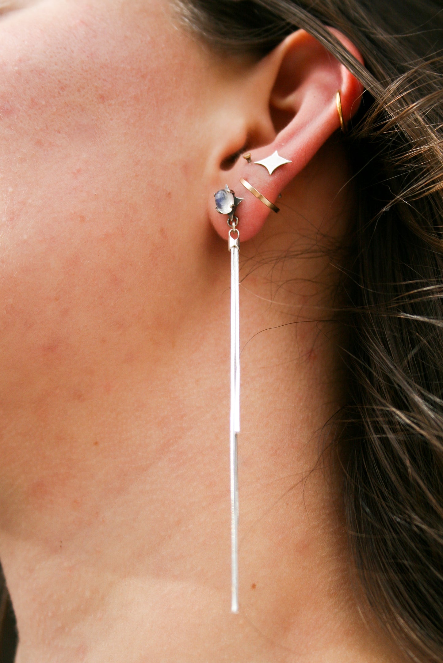 Shooting Star Dangles (Moonstone)