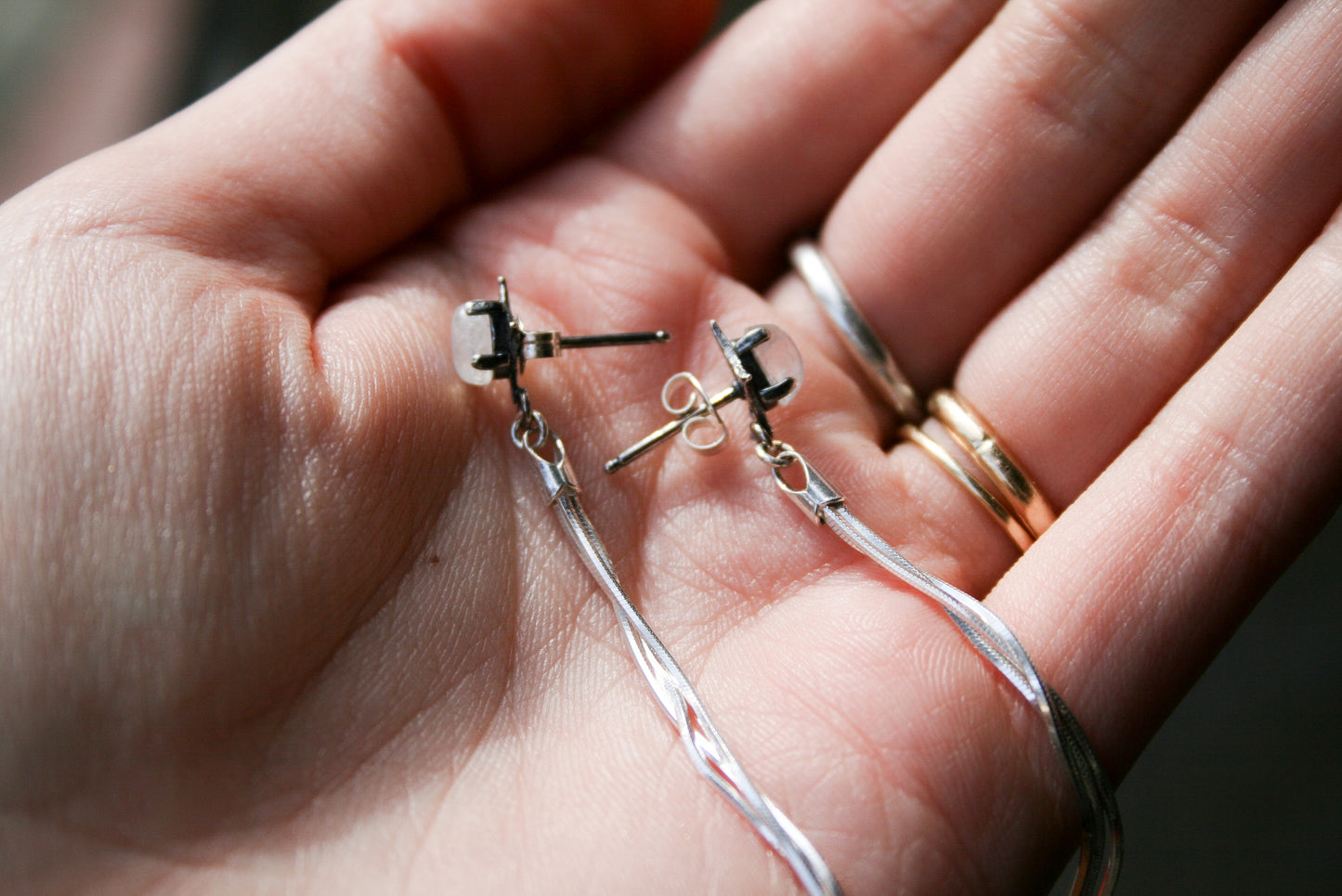 Shooting Star Dangles (Moonstone)