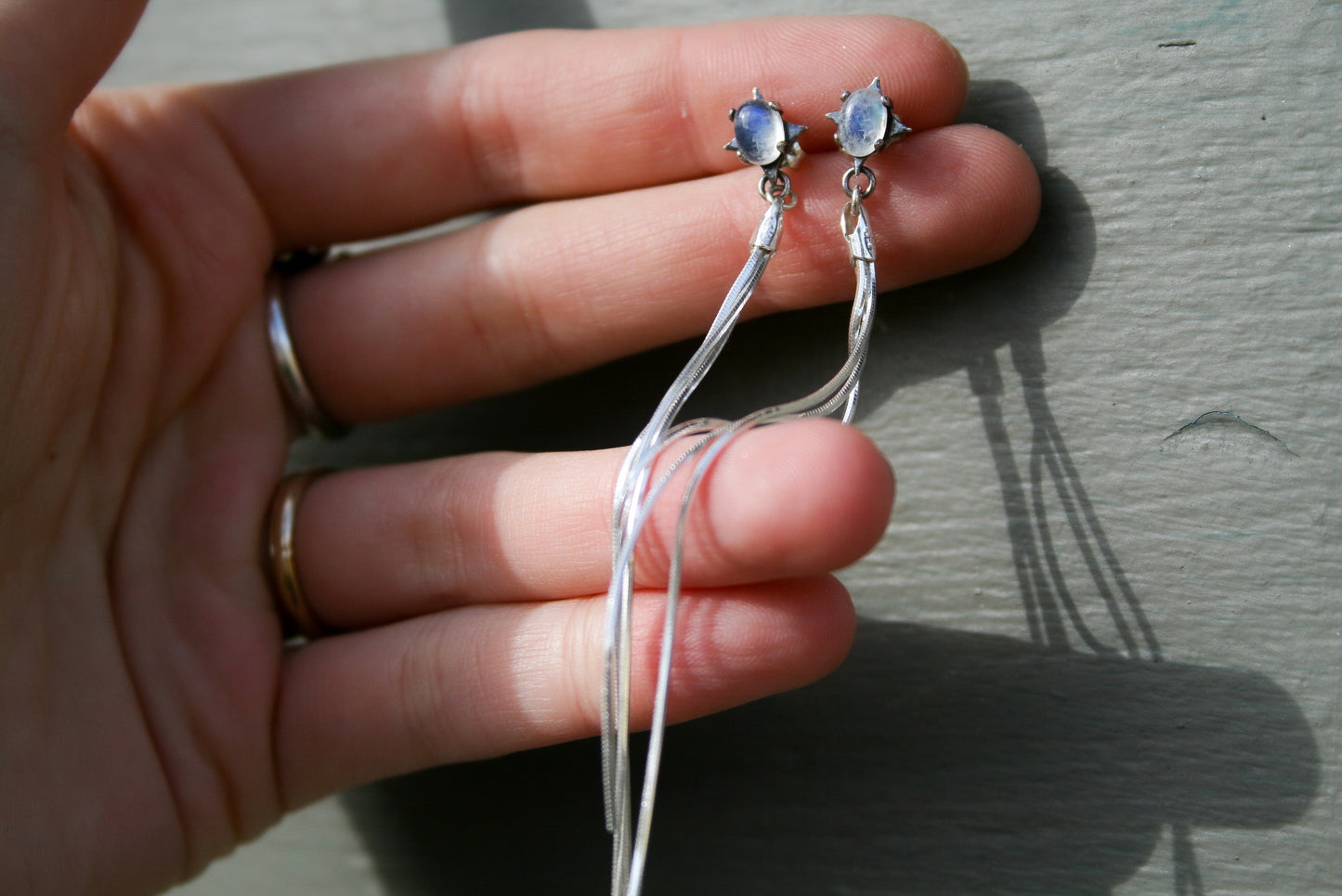 Shooting Star Dangles (Moonstone)