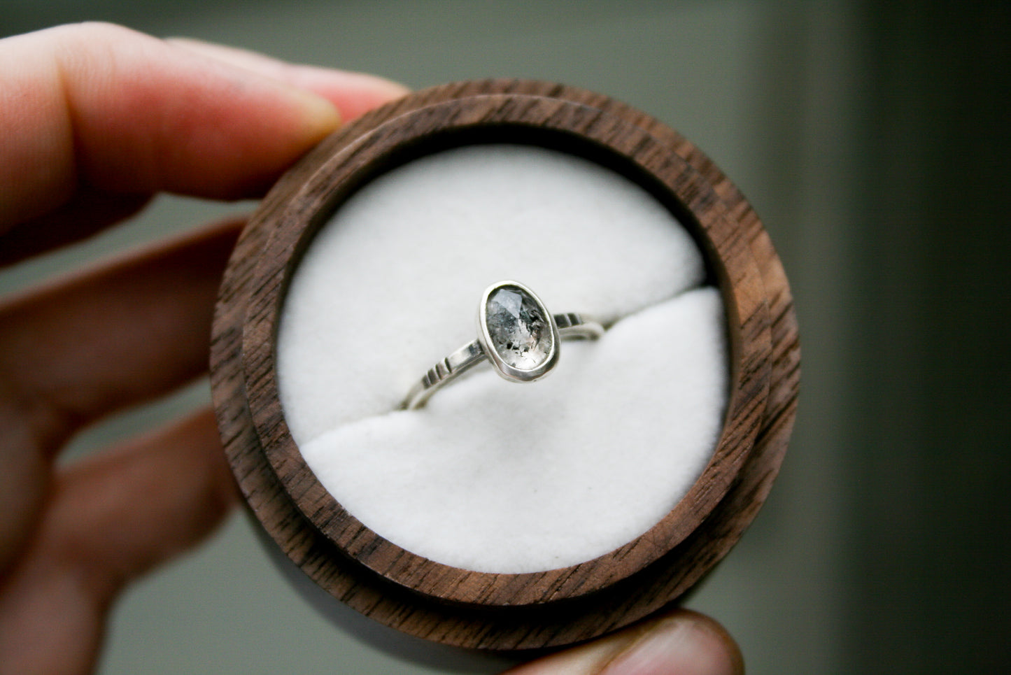 Size 4 | Herkimer Diamond Ring B