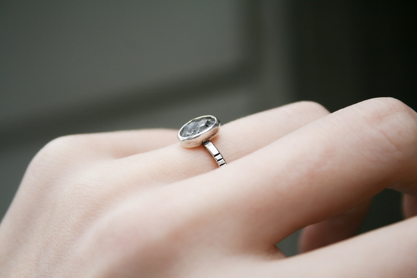 Size 4 | Herkimer Diamond Ring B