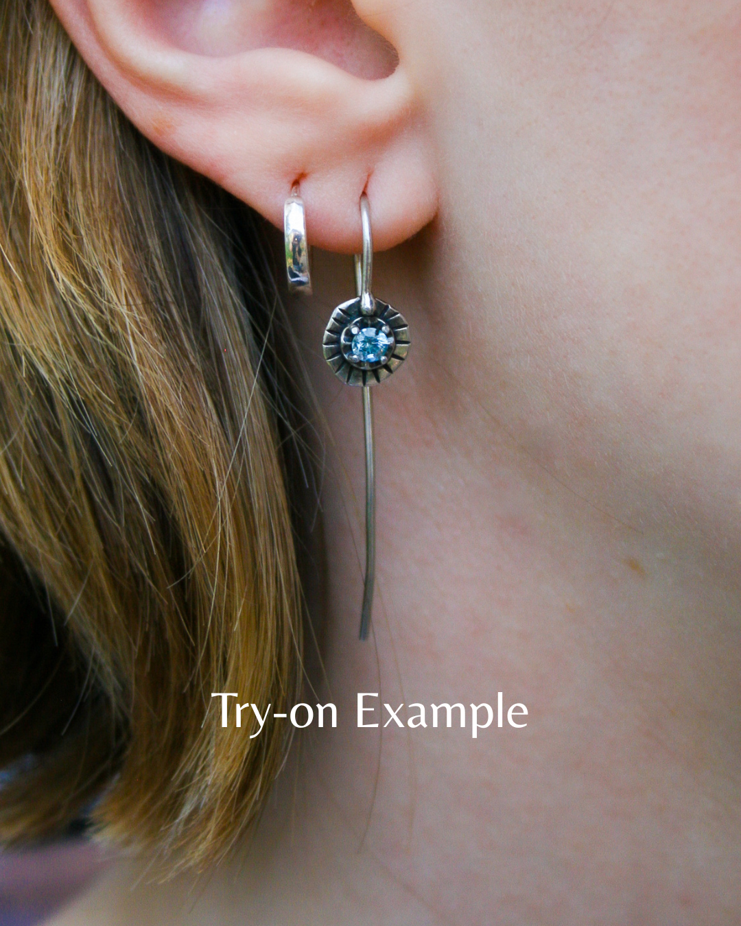 MT Sapphire Hook Earrings