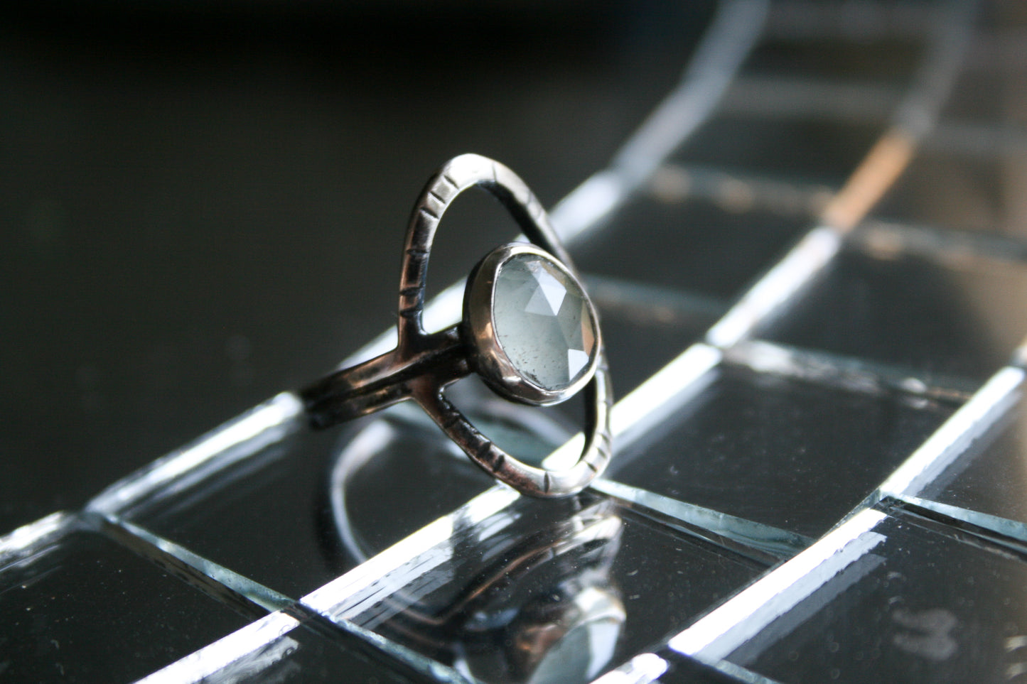 Size 6 | Aquamarine Orbit Ring