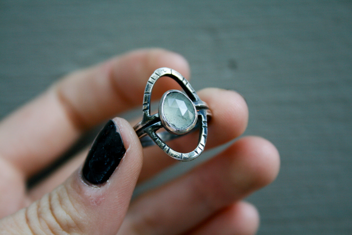 Size 6 | Aquamarine Orbit Ring