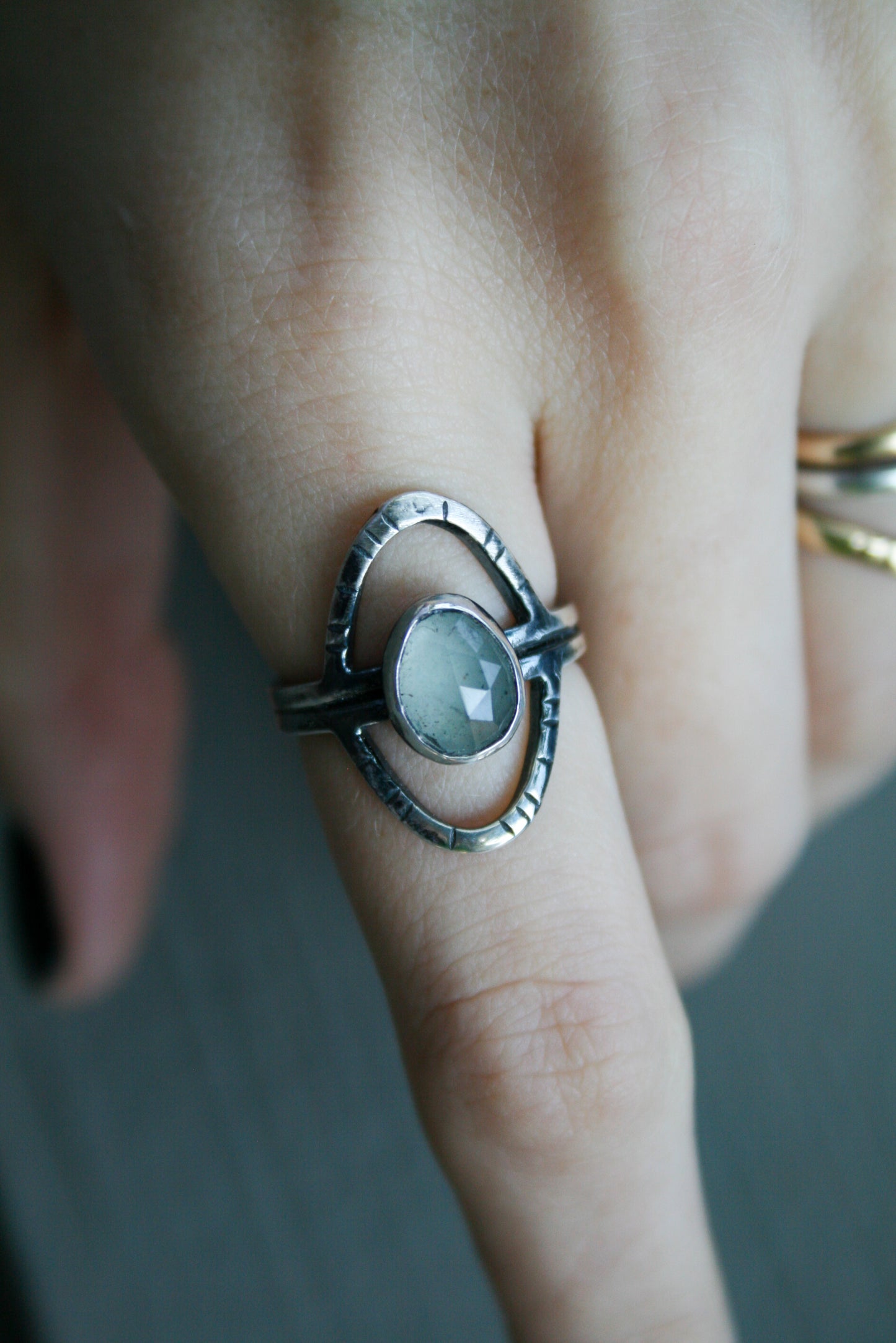 Size 6 | Aquamarine Orbit Ring