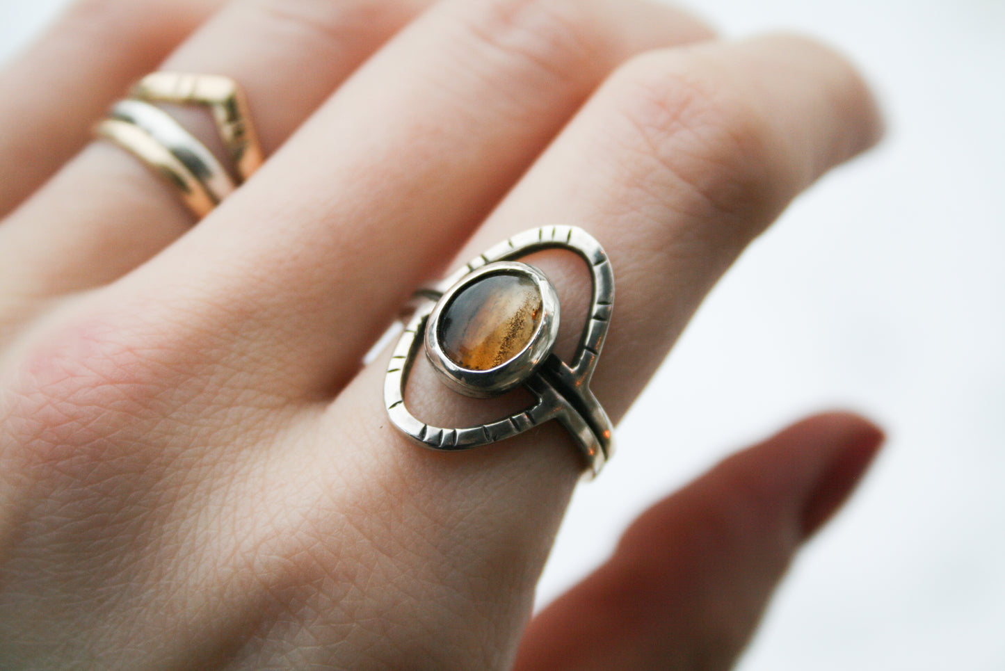 Size 7 | Montana Agate Orbit Ring