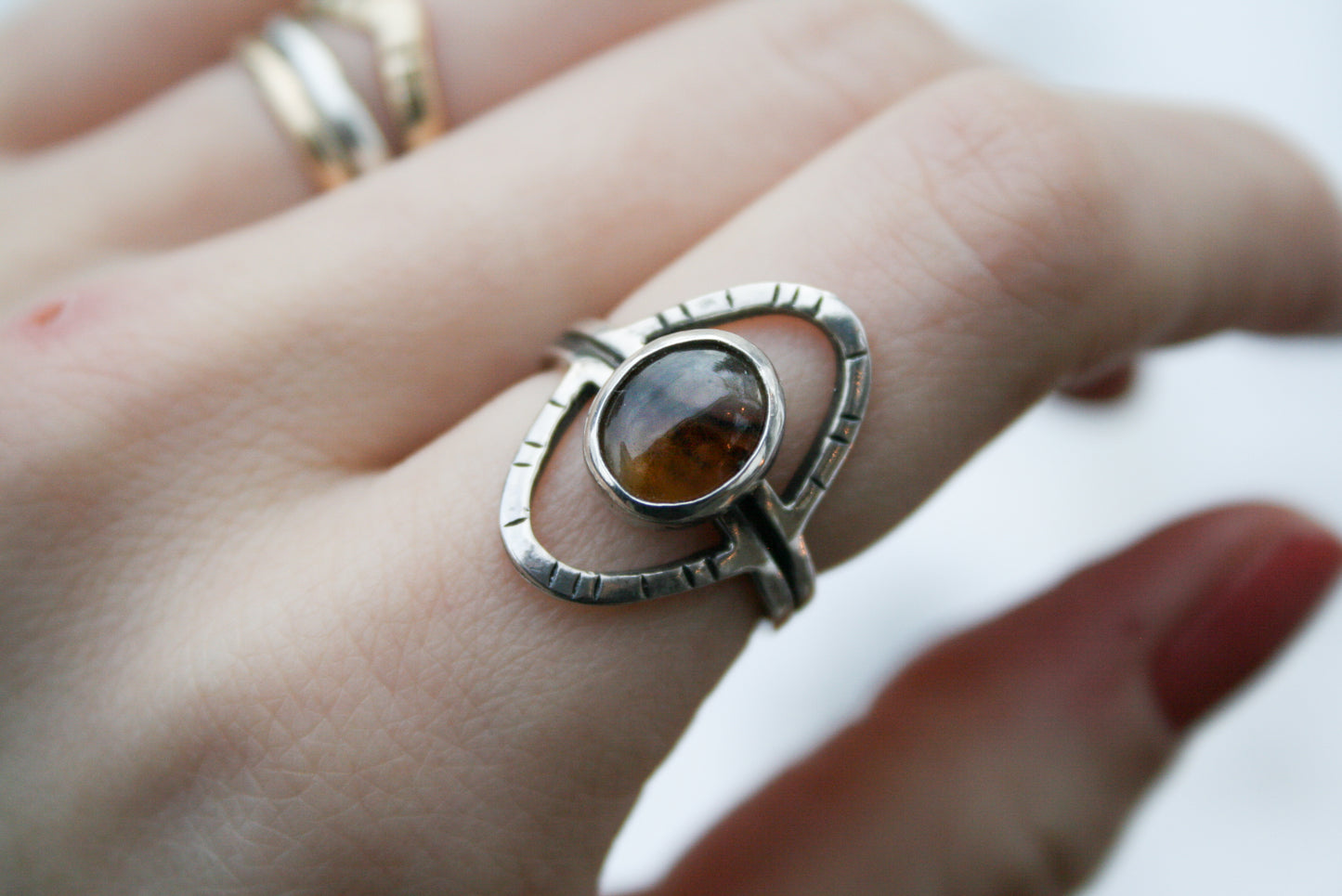 Size 6 | Montana Agate Orbit Ring