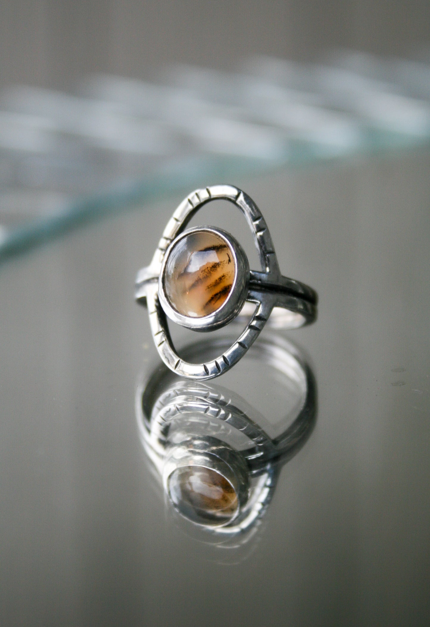 Size 7 | Montana Agate Orbit Ring