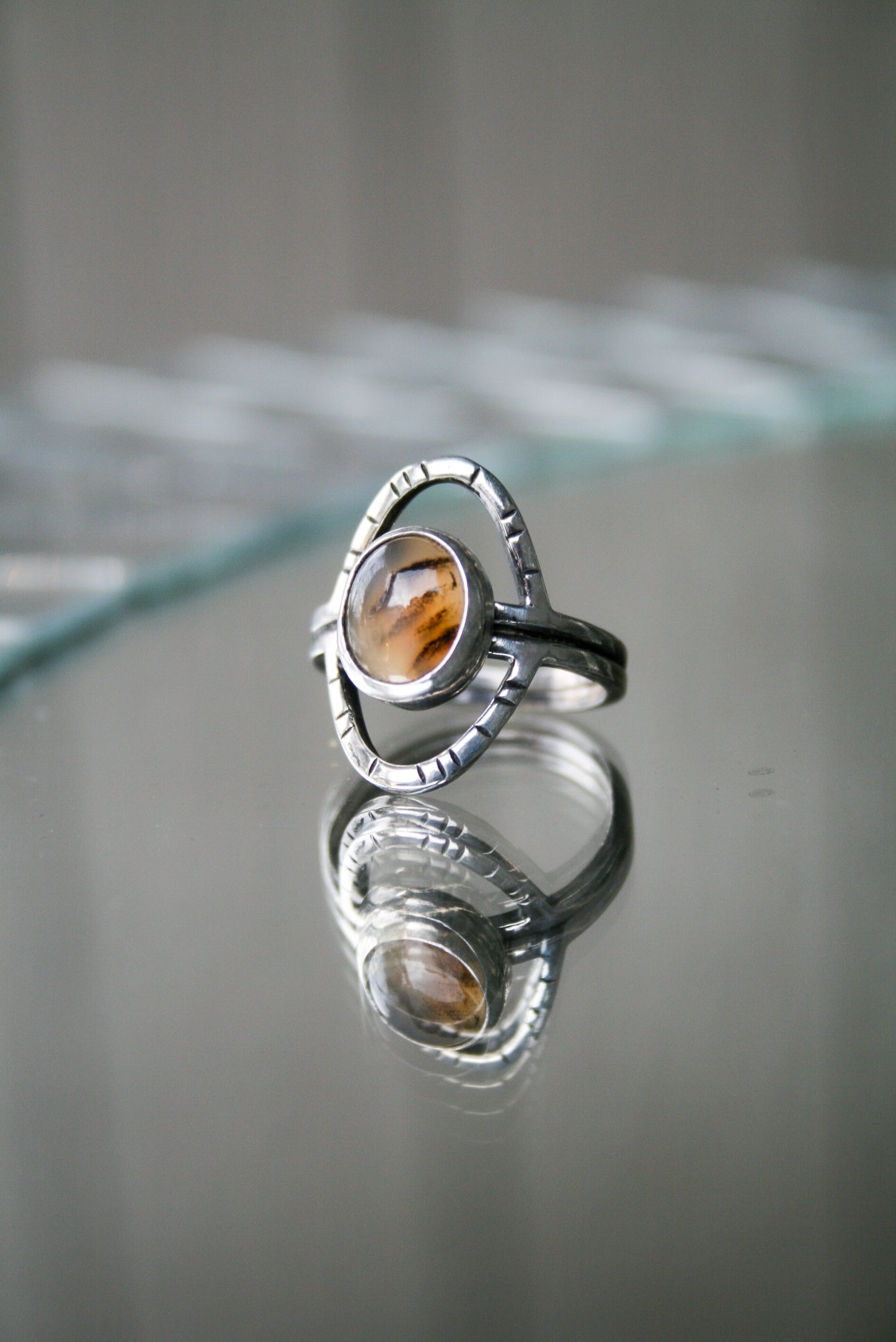 Size 7 | Montana Agate Orbit Ring