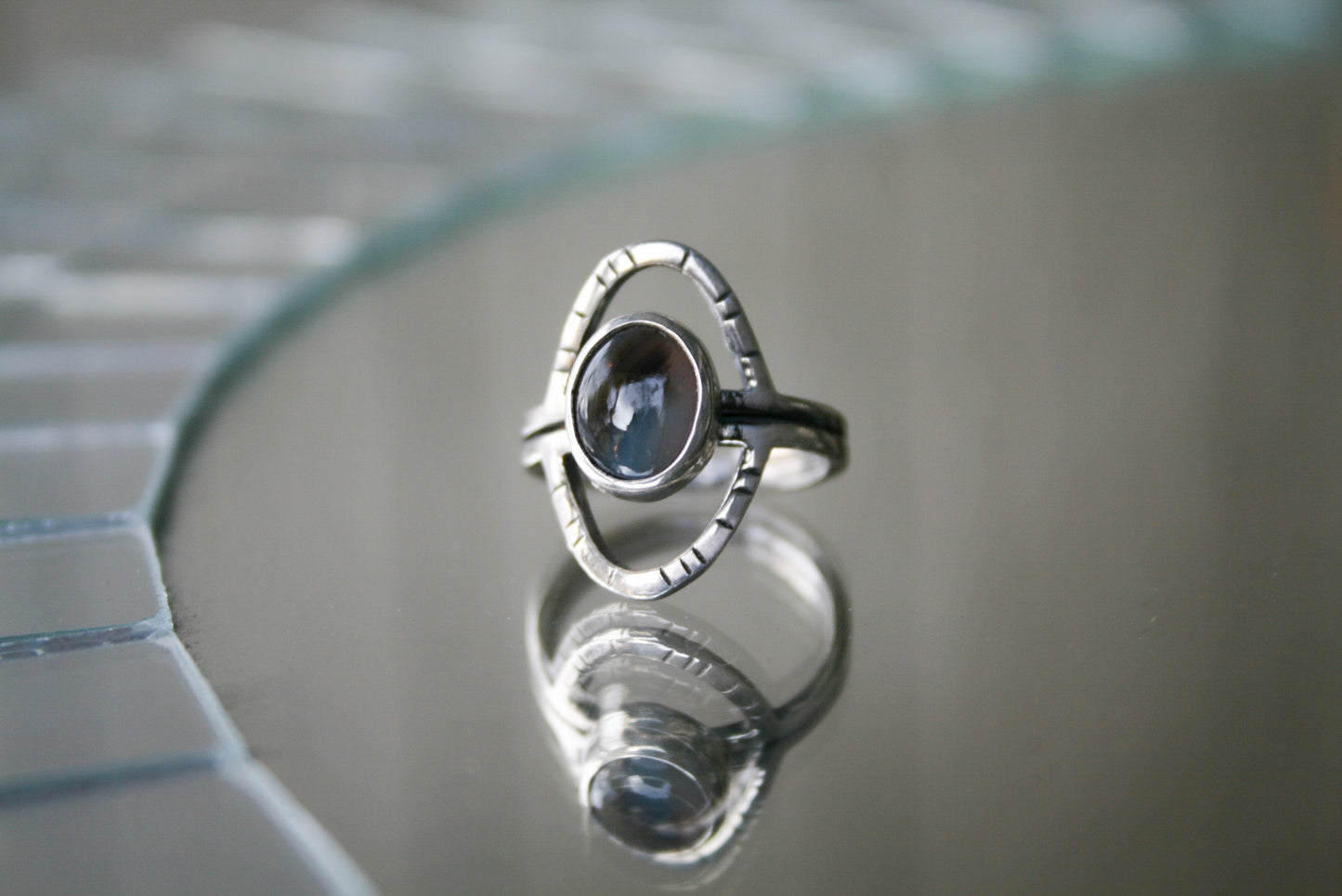 Size 6 3/4 | Montana Agate Orbit Ring