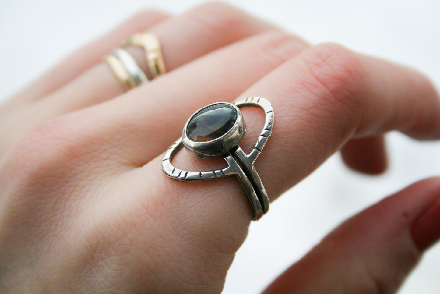 Size 6 3/4 | Montana Agate Orbit Ring