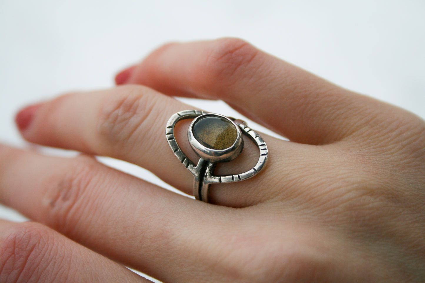 Size 4 | Montana Agate Orbit Ring