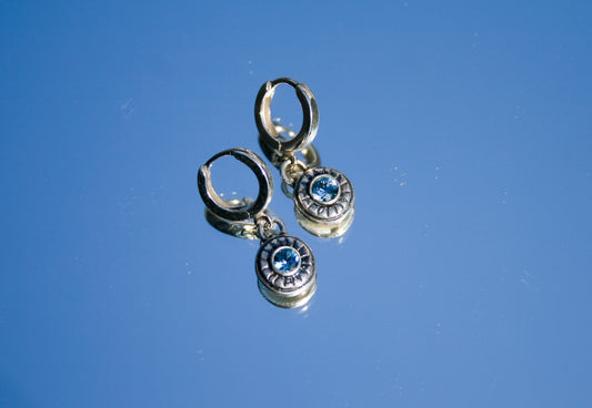 Sterling Silver Huggie + Charms | Made-to-Order