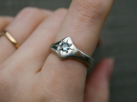 Size 6 | Star Signet, Montana Sapphire