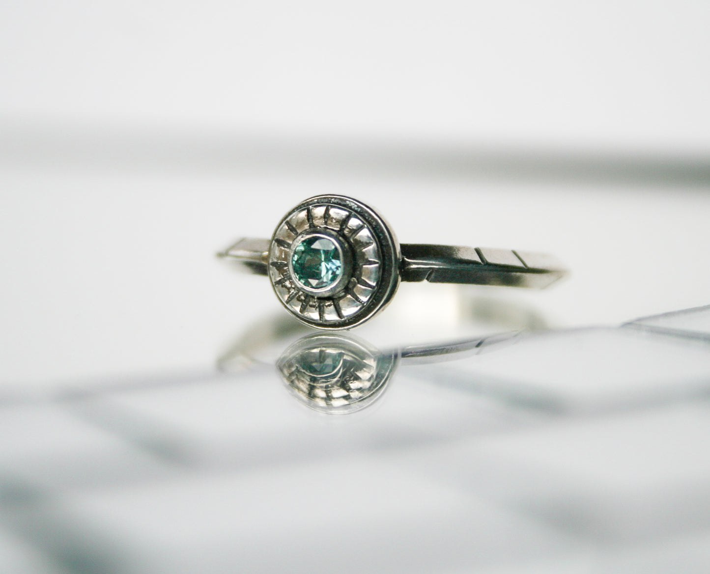 Size 12 | Triangle Band MT Sapphire Ring