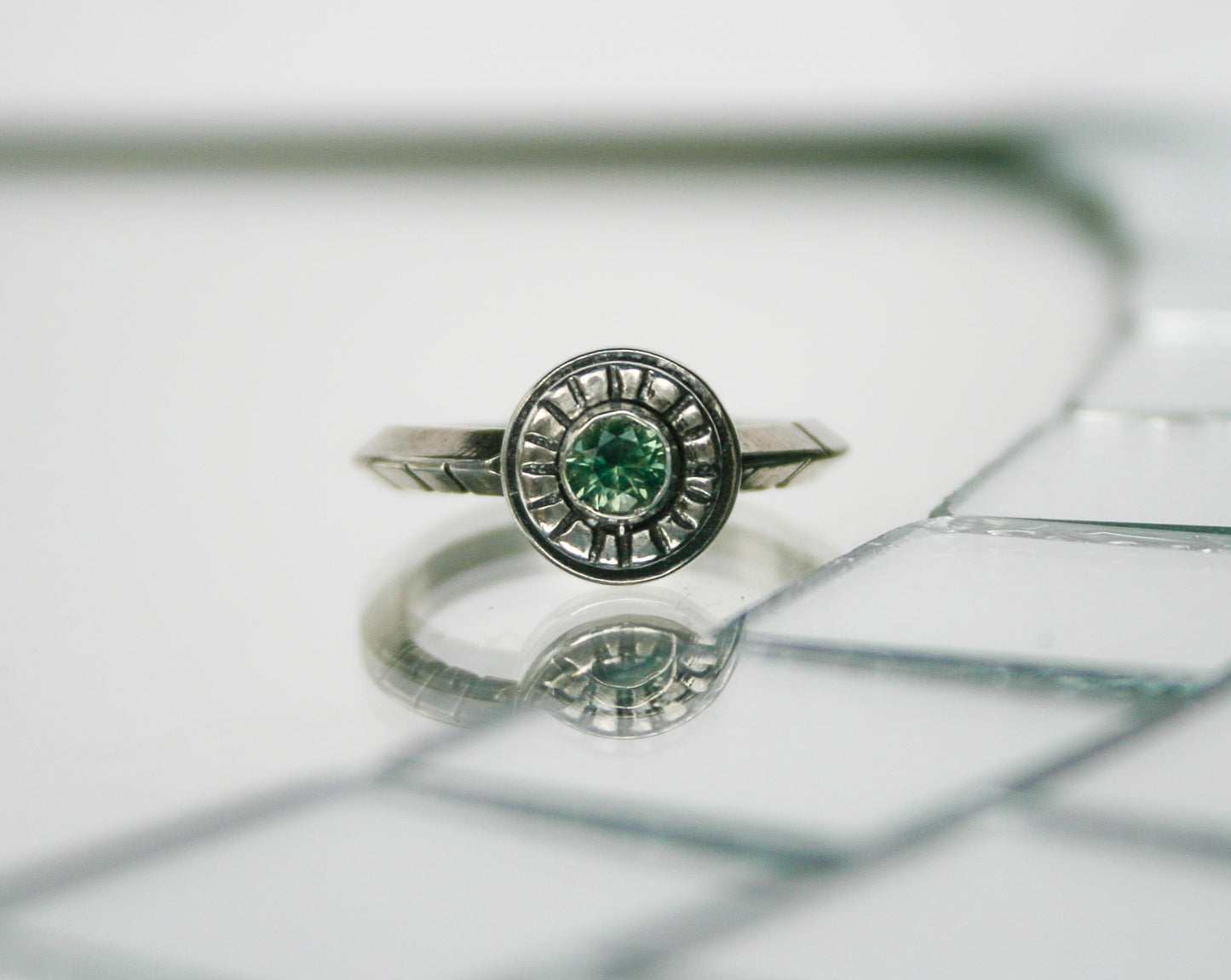 Size 5.5 | Triangle Band, MT Sapphire Ring