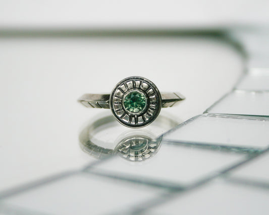 Size 5.5 | Triangle Band, MT Sapphire Ring