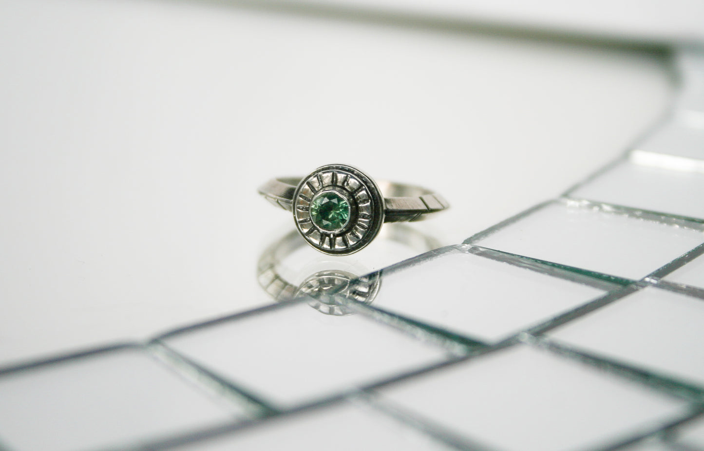 Size 5.5 | Triangle Band, MT Sapphire Ring