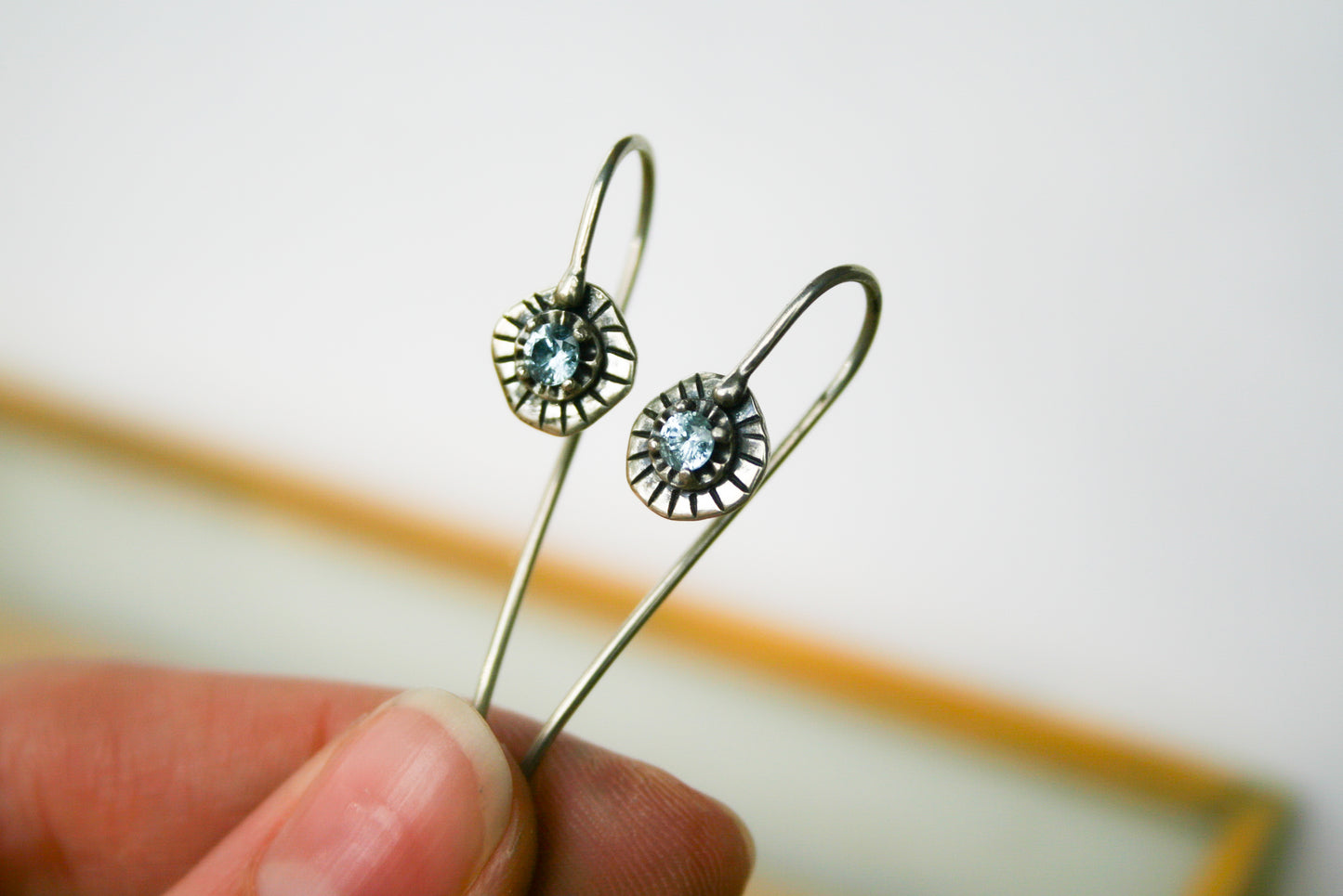 MT Sapphire Hook Earrings