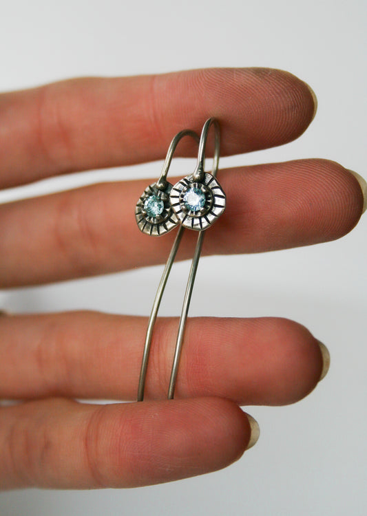 MT Sapphire Hook Earrings