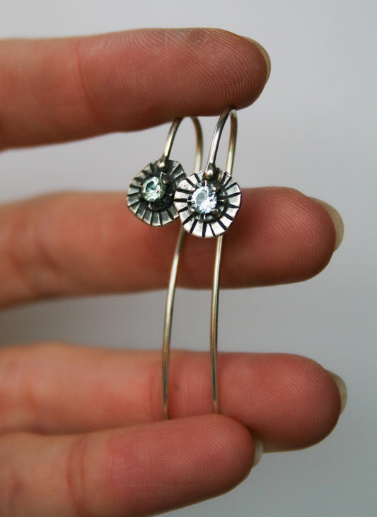 MT Sapphire Hook Earrings