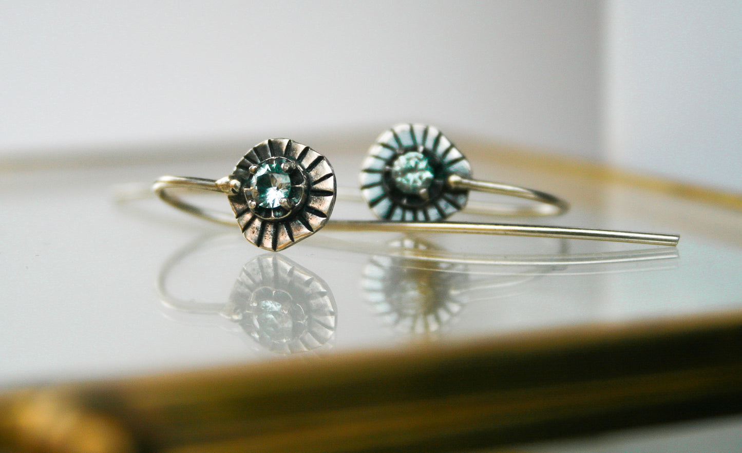 MT Sapphire Hook Earrings