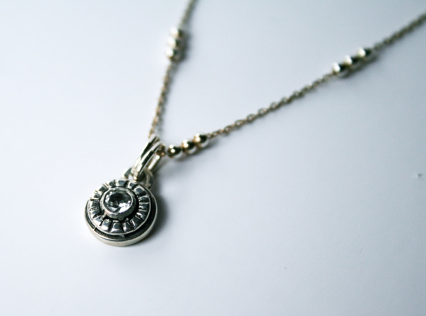 White Sapphire Necklace