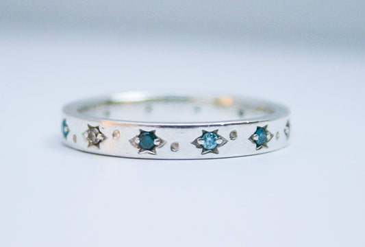 "You Were Always in the Sky" Infinity Band | Sterling Silver