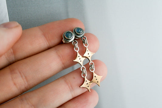 MT Sapphire Star Dangles (One-of-a-Kind)