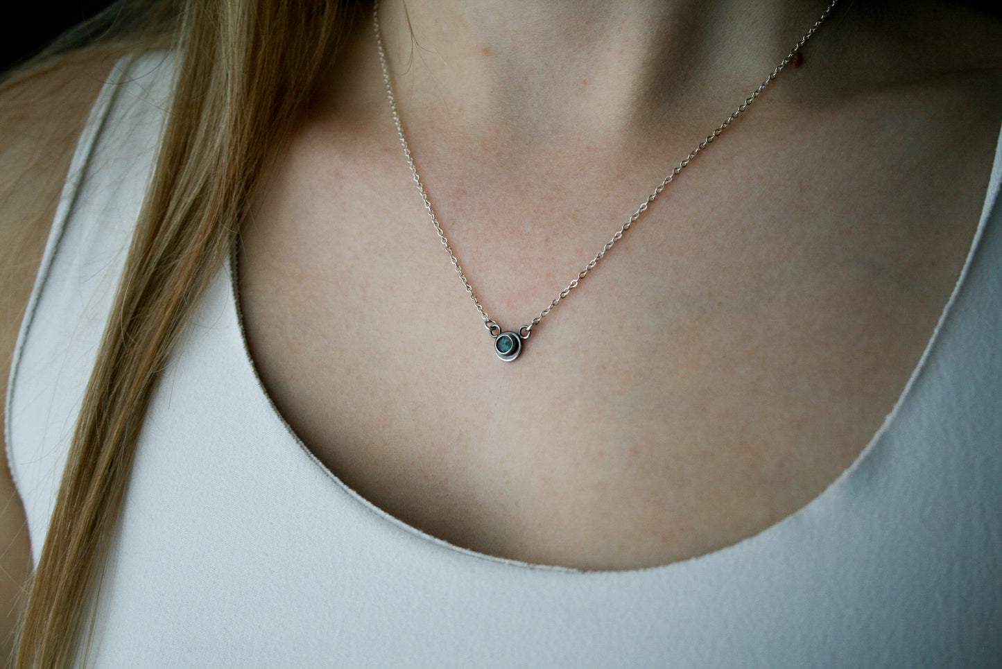 Sterling Silver MT Sapphire Necklace | Made-to-Order