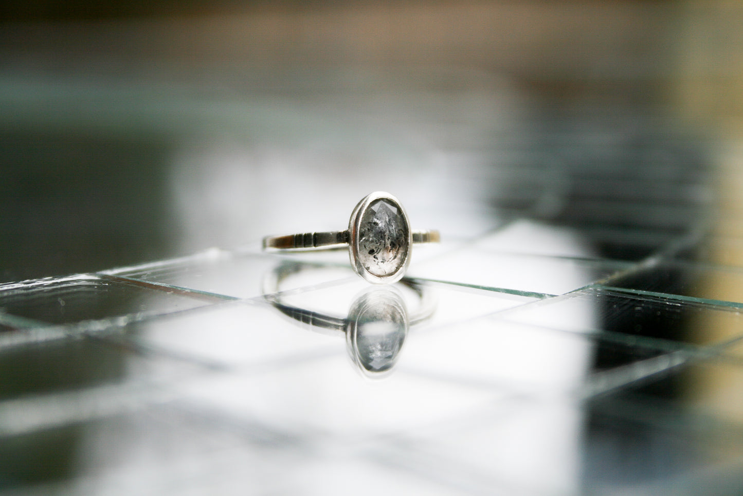 Size 4 | Herkimer Diamond Ring B