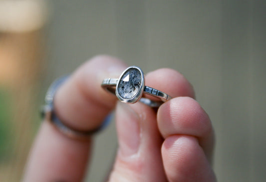 Size 4 | Herkimer Diamond Ring B
